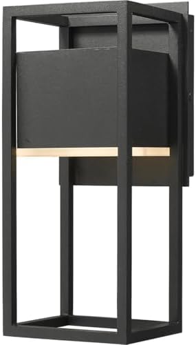 Z-Lite 1 Light Outdoor Wall Sconce 585S-BK-LED, Black