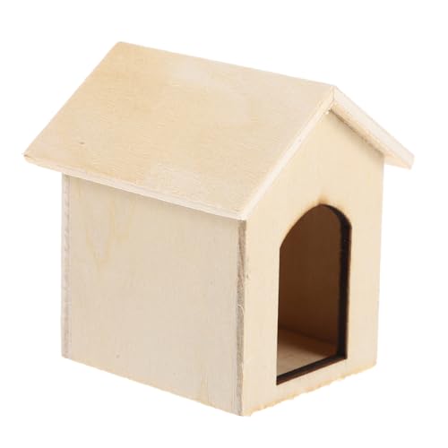 Abaodam 1Pc Modelo De Perrera Juguete Casa De Perro Modelo De Juguete Casa De Perro Miniaturas Casa De Muñecas Accesorio Casita para Pájaros Fingir Perrera Miniatura Casa De Muñecas