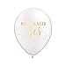 She Said Yes Balloons in White and Gold Great for Bridal Shower or Engagement Party, Engaged Photo Prop Balloons, Engagement Photo Prop Balloons, Engagement Party Decorations, Set of 3