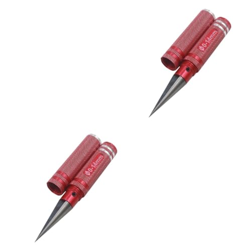 DOITOOL 2pièces Ouvre-trou Alésoir Acier Pour Carrosserie De Modèle Rc Outil De Réparation Et Couleur Rosy