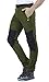 CARETOO Herren Wanderhose Trekkinghose Outdoorhose Softshellhose Funktionshose Skihose Verdickte Warm Atmungsaktiv Wasserdicht Winddicht Herbst Grün ohne Fleece, L
