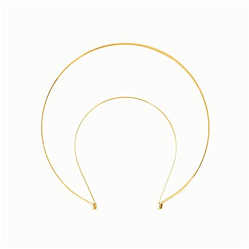 Angel Bridal Gold Halo Headband -Photoshoot Hair Band Wedding Hair Accessory (gold)