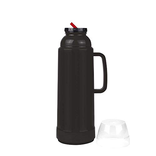 Garrafa Térmica, Mor, Use Flip, Preta, 1 Litro