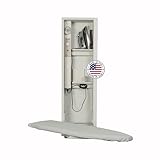 Iron-A-Way Built-In Ironing Center with 42 Inch Swiveling Ironing Board, Electrical System, Hot Iron Storage and No Door-AE42NDU