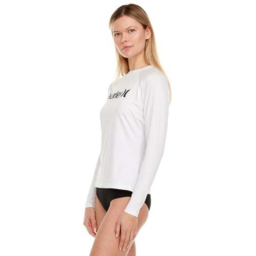 Image of Hurley Rash Guard for Women, Womens Rash Guard Long Sleeve Shirts, Rashguard Swim Shirt Women UPF 50+ SPF & UV Protection