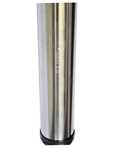 Alpha Furnishings Metal Table Legs 28" 34" 43" For Desk Counter Top Bar Height In Chrome Or Stainless Steel, Diy Made Easy Affordable (Stainless Steel 28 Inch) #TOP3