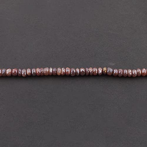 Rondelles pierre de lune pêche LKBEADS pour créer vos bracelets d'été bohèmes