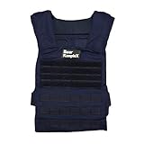Bear KompleX Weight Vest - Military Grade, Easily Adjustable, Heat Treated Steel Alloy Buckles for Strength & Crossfit Training, for Men & Women, Plates Sold Seperately (Navy Blue)