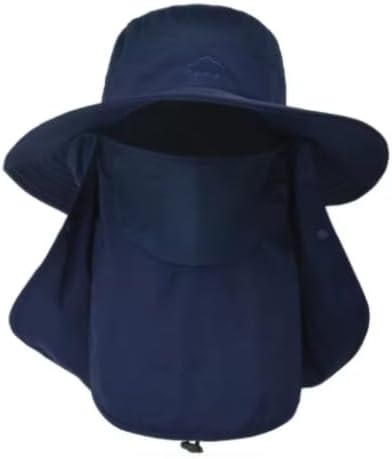 Sun Hat for Fishing and Outdoor Activities, Wide Brim with Neck Flap Cover, UV Protection