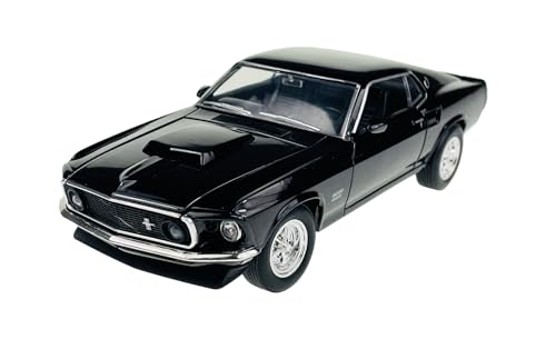 Welly Ford Mustang Boss 429 Coupe Schwarz Typ I 3. Generation 1969 1/24...