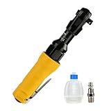 FORNAX 3/8' Air Ratchet Wrench, 60 Ft-Lbs Max Torque, 160 RPM Pneumatic Ratchet Tool with 1/4' NPT Inlet, Lightweight Aluminum Housing, Forward/Reverse Control, for Auto Repair & DIY