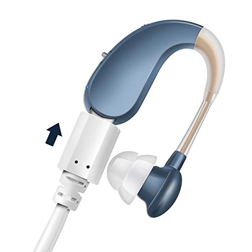 LAIWEN Hearing Amplifier Aid Rechargeable for Adults Feedback Canceling Sound Amplifier for Men Women PSAP