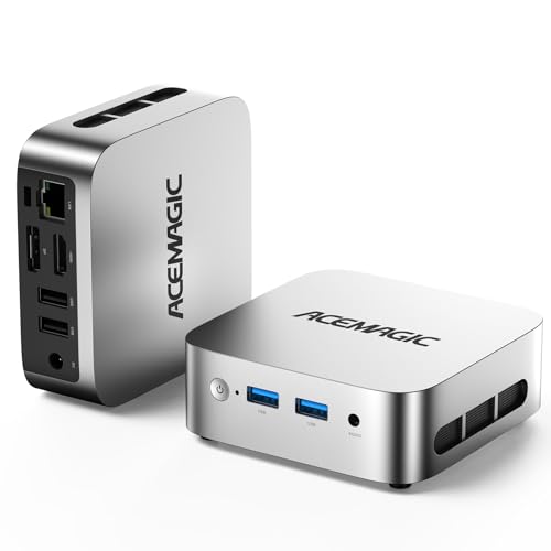 Image of ACEMAGIC Vista V1 N97 Mini Pc, 12Th Gen Intel N97 (Beat N150 /N95, Up to 3.6Ghz), 16GB DDR4 RAM 1TB SSD Mini Computers, 4K Dual Display, WiFi /Bt, Vesa Mount, Home /Office Micro Pc
