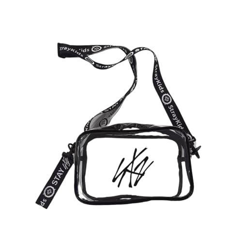 Stray Kids Lightstick Transparent PVC Cross Body Bag – Best Gift Idea for Fans, Stylish Travel and Casual Shoulder Bag