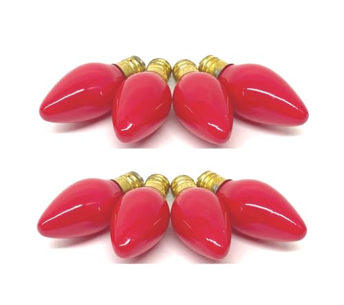 UI PRO TOOLS Red Night Light Bulb Replacement Bulbs 5W 120V - 8PC