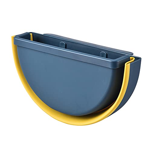 Bote de basura colgante plegable para cocina 11 pulgadas azul