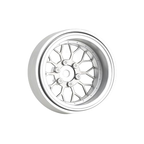 TCRC 4PCS Grade 5 Titanium Wheel Face Aluminum 1.3 Inch Wheels Hubs for 1/24 Axial SCX24 FCX24 1/18 TRX4M Redcat Ascent-18 Upgrade Parts