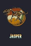  Jasper:Dinosaur Journal for Boys Men Retro Dino - Personalized Writing Journal: Personalized Name Journal for Kids Boys Men, Happy Birthday Gift Idea Notebook 6x9 Lined