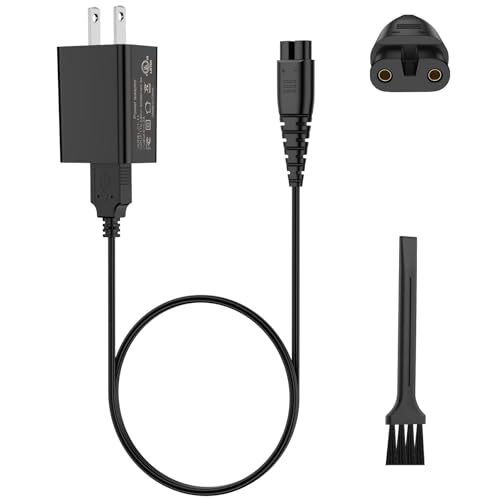 5V Fast Charger for Hatteker Cordless Beard Trimmer Hair Clippers RFC-588 RFC-598 RFC-690 RFC-692 RFC-696 RSCX-7568 RSCX-9598 Electric Shaver Razor Charging Cord