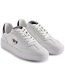 Karl Lagerfeld Paris Women's Sumava Everyday Karl Head Lace Up Sneaker, Bright White/Black, 8