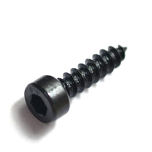 Tornillos autorroscantes negros hexagonales 100pcs M2.6 x 16mm miniatura 5