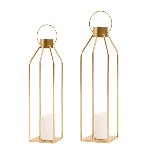 HPC Decor Modern Farmhouse Lantern - 22'' 19'' Large Tall