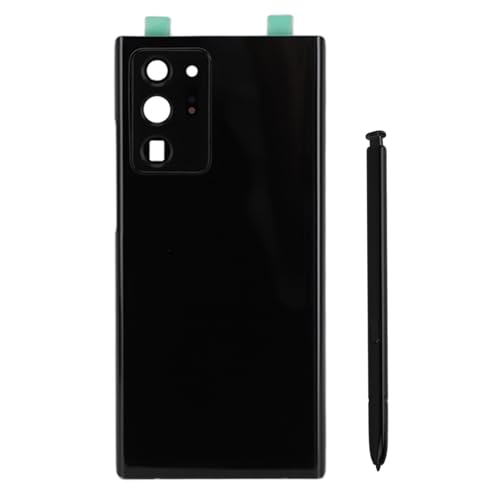 Jectse Téléphone Back Verre Remplacement Couverture avec Stylus Pen Tips Kit pour Note 20 Ultra Restaurer Votre Appareil Rissing Rissing After Covering for DIY Téléphone Réparation (Black)