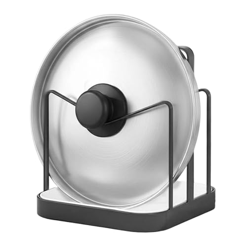 Support de rangement pour couvercles de casseroles de cuisine sur comptoir