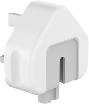 UK AC Adapter Wall Plug for MacBook Converter Travel Charger Adapter for Apple iBook Mac AC Power Adapter for MacBook Charger Wall Plug Converter EU Plug Standard for Apple Laptop
