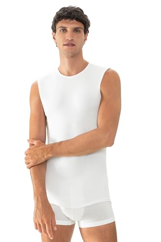 Mey Herren-Unterhemd, o. Arm Noblesse Feinripp weiß Größe 6