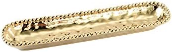 Pampa Bay Porcelain Cracker Cheese and Charcuterie Tray (Gold)