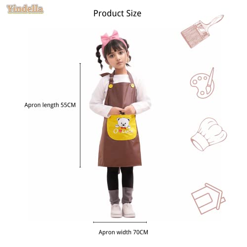 Image of Yindella Waterproof Kitchen Apron for Men, Women Kids - PVC Apron with Adjustable Neck Strap - Cooking, Dishwashing, Cleaning & Home Use, Durable, Oil-Proof & Stain-Resistant
