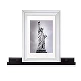 Wallniture Wall Mounted Floating Shelf – 22 Inch Contemporary Design Picture Ledges Display Black