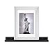 Wallniture Wall Mounted Floating Shelf – 22 Inch Contemporary Design Picture Ledges Display Black