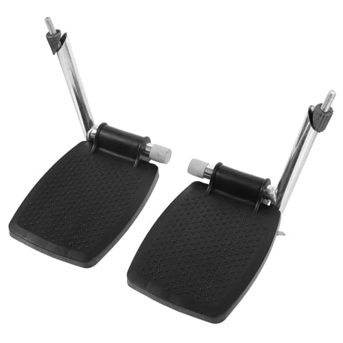 ARTSEWPLY 車椅子用 フットレスト 脚踏板交換用パーツ 厚手プラスチック製 耐摩耗性 ユニバーサル対応 輪椅子レスト サポートパッド