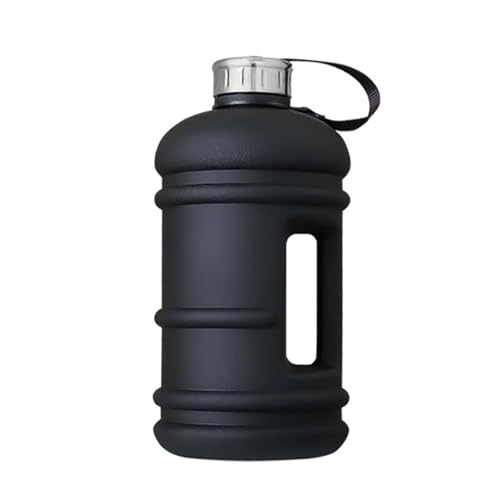 Botella de agua de fitness: botella deportiva portátil sin BPA, taza de agua duradera | jarra de agua fácil de transportar con mango ergonómico, vaso de entrenamiento a prueba de fugas para