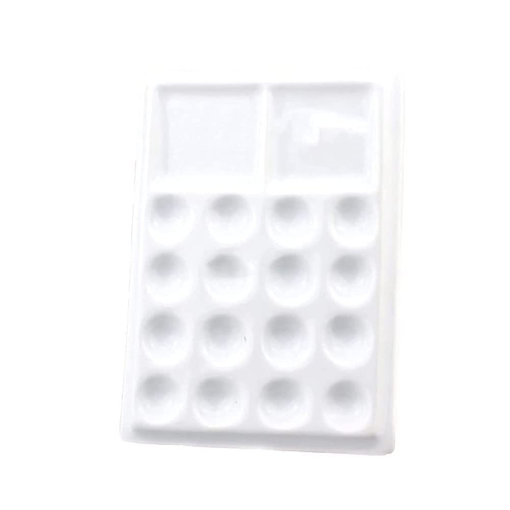 BAtlam Paleta, Placa de Acuarela, cuadrícula de Colores de cerámica, Caja de Colores de Pintura de Acuarela en Forma de Onda, Tablero portátil, Material de Pintura artística