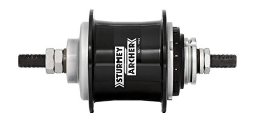 Sturmey Archer S2 Duomatic Kick Shift Hub, 32h Black