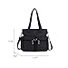 NOTAG Shoulder Handbags for Women Multipockets Tote Bags Waterproof Purses and Handbags Large Crossbody Bags (Black)
