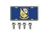 United States Navy Blue Angels USN Automobile Metal Tag for Wall or Car Display Decorative Accessory Home Vehicle Interior Use Not Functional Law Enforcement Use