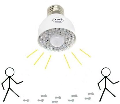 qich New E27 54LEDs PIR Infrared Sensor Motion Detector Sensitive LED Light Bulb Lamp 85V~265V