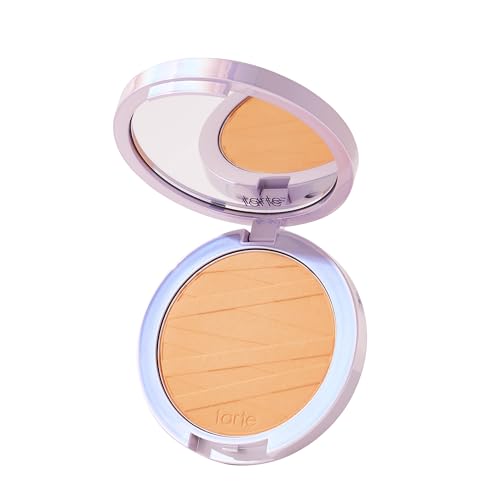 Image of tarte face tape pressed powder - Medium-Coverage Waterproof Powder with Hyaluronic Acid, Snow Mushroom & Peptides to Smooth & Set Makeup, Lightweight, Vegan & Cruelty Free