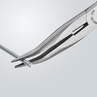 KNIPEX Flachrundzange mit Schneide (Storchschnabelzange) mit Kunststoff überzogen 200 mm, 26 21 200 – Ansicht 5