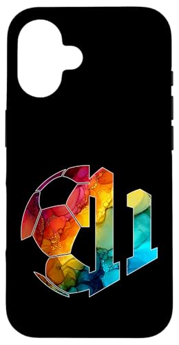 NUMBER 11 YEARS FOOTBALL 11th BIRTHDAY �X�}�z�P�[�X iPhone 16 �p