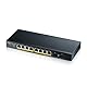 Zyxel 8-Port Gigabit PoE Switch |Smart managed |Tisch-/Wandmontage und lüfterloses Design |8 PoE+-Ports mit einem Budget von 77 W und 2 SFP-Ports | VLAN, IGMP, QoS| Lebenslange Garantie [GS1900-10HP]