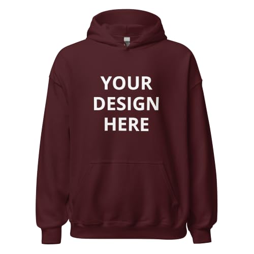 Image of Maydear Custom Hoodie Unisex Pullover Sweatshirt | Personalized with Photo, Logo or Text, For Men & Women