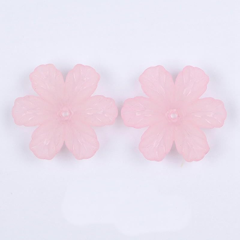 240 cuentas acrílicas esmeriladas de 32 mm de color caramelo esmerilado, cuentas de resina para hacer pulseras