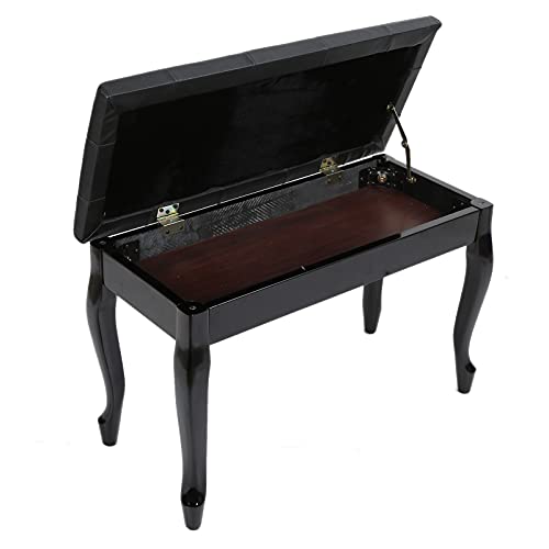 Banc de Piano en Bois avec Boîte de Rangement, Tabouret de Piano en Cuir PU Banc de Piano Double Banc de Piano pour Groupes, Studios D’enregistrement, Concerts, écoles, églises 76 X 35 X 50 Cm 200kg - Les Beatles, Paul McCartney, John Lennon, RIngo Starr, George Harrison Banc de Piano en Bois avec Boîte de Rangement, Tabouret de Piano en Cuir PU Banc de Piano Double Banc de Piano pour Groupes, Studios D'enregistrement, Concerts, écoles, églises 76 X 35 X 50 Cm 200kg – Image 5