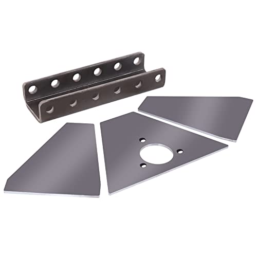 Nbjingyi Trailer Coupler Vertical Channel Adapter Fit For 50 Degree A-Frame Trailer 14000Lbs Components Only1400-5-Position Adjustable Channel Base 2 Sides Without Welded Raw Finish. #TOP16