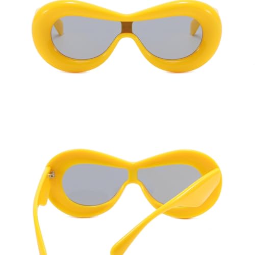 Fashion Sunglasses Women Men Trendy One-piece Sun Glasses Punk Party Summer Traveling Uv4003